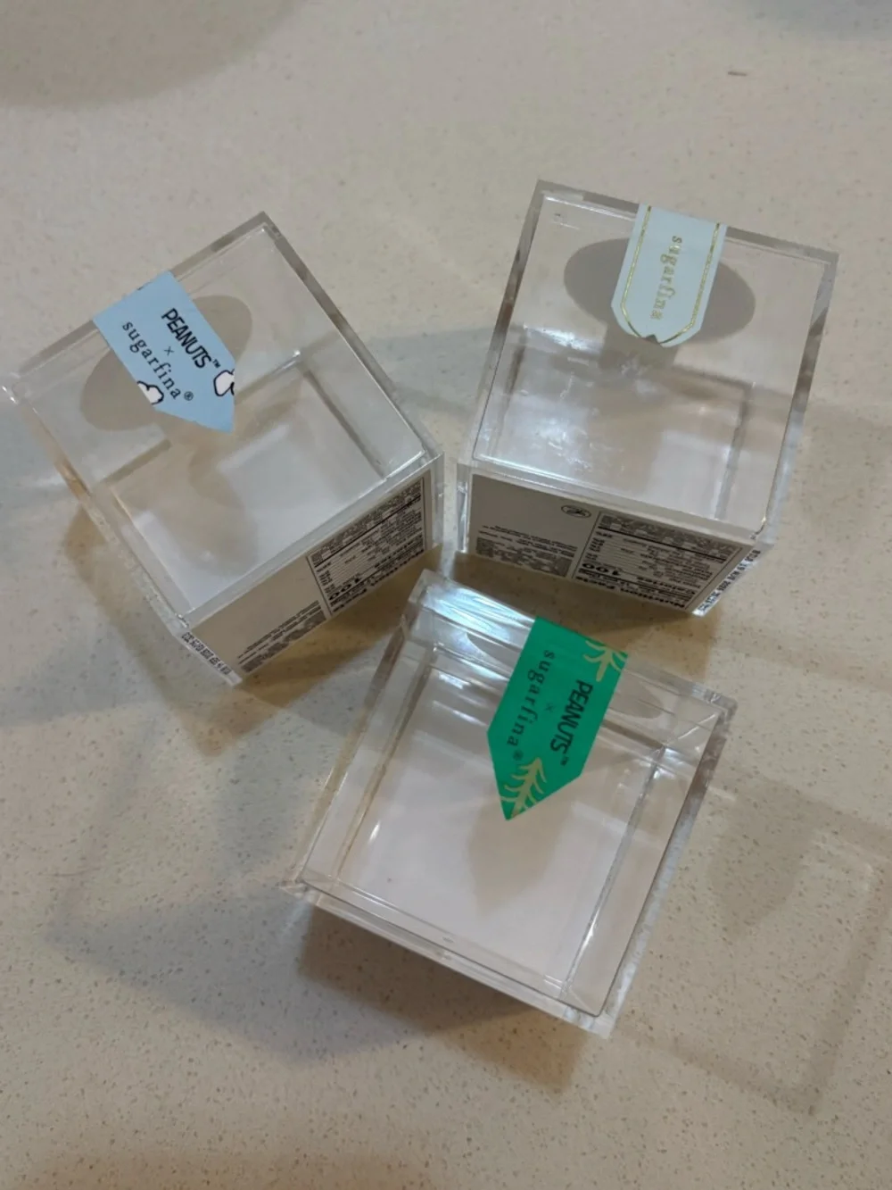 Empty Sugarfina Acrylic Clear Boxes- 3